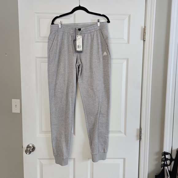 Women's Adidas Gray Jogger Pants - Picture 1 of 4
